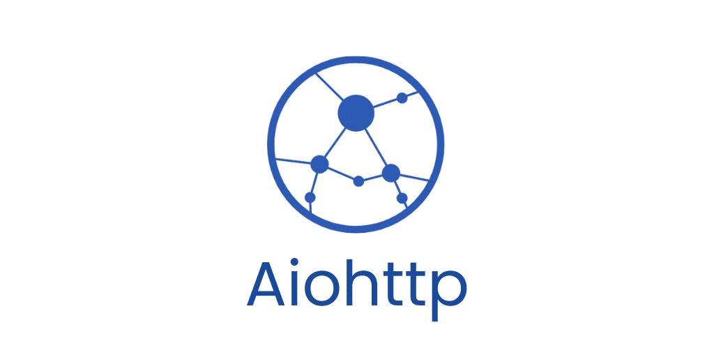 Logo được hình thành bởi từ “Aiohttp” và một biểu đồ được kết nối.